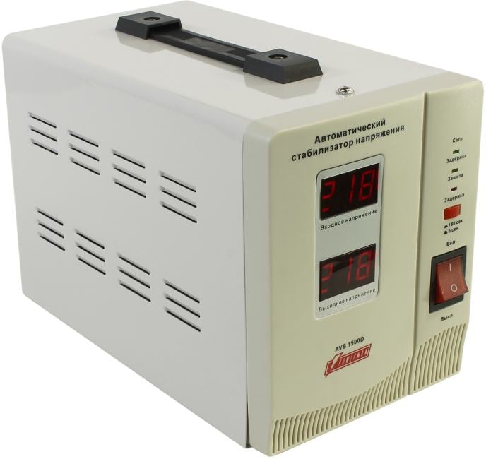 Стабилизатор Powerman AVS 1500D, 1500ВА, ступенчатый, напольный