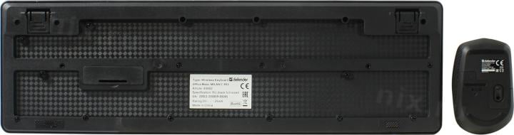 Defender Milan <C-992> Black (Кл-ра, FM, USB+Мышь 3кн, Roll, FM, Optical,  USB)  <45992>