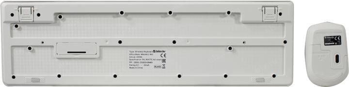 Defender Milan <C-992> White (Кл-ра, FM, USB+Мышь 3кн, Roll, FM,  Optical, USB) <45994>