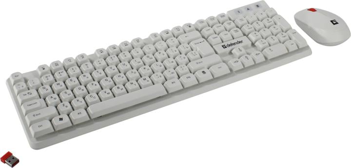 Defender Milan <C-992> White (Кл-ра, FM, USB+Мышь 3кн, Roll, FM,  Optical, USB) <45994>