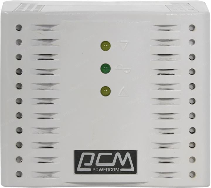 Стабилизатор PowerCom TCA-3000 White (вх.187~253 В, вых. 220V±5%,  4 розетки Euro)