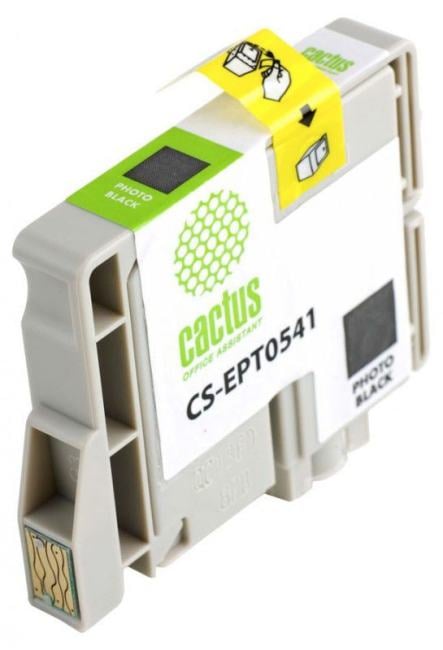 Картридж струйный Cactus CS-EPT0541 черный (16.2мл) для Epson  Stylus Photo R800/R1800