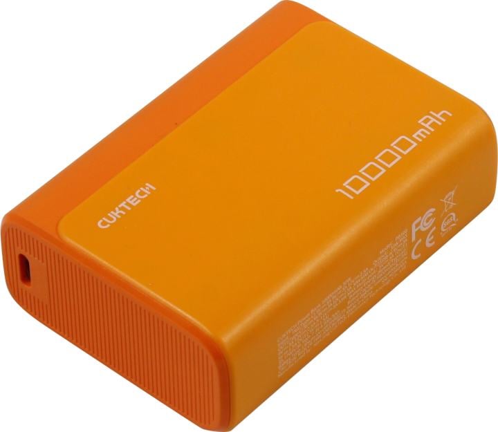 Внешний аккумулятор CUKTECH PB100 orange (USB, USB-C,  10000mAh, 30W, Li-Ion)