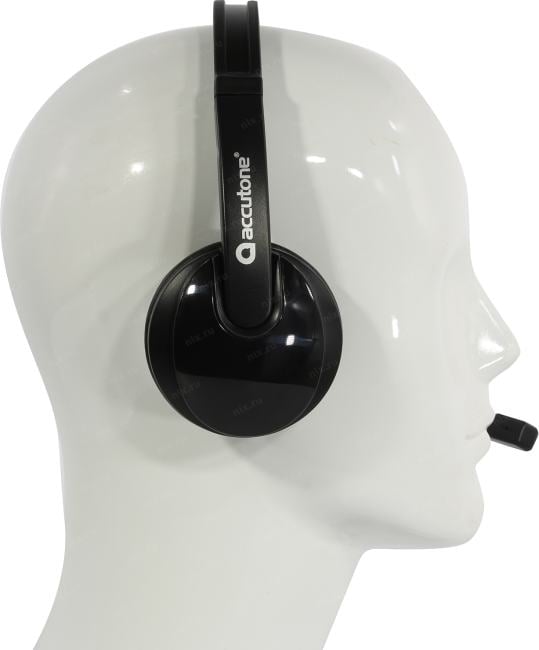 Наушники с микрофоном Accutone UB101 <ZE-UB101> (USB, шнур 2м,  с регулятором громкости)