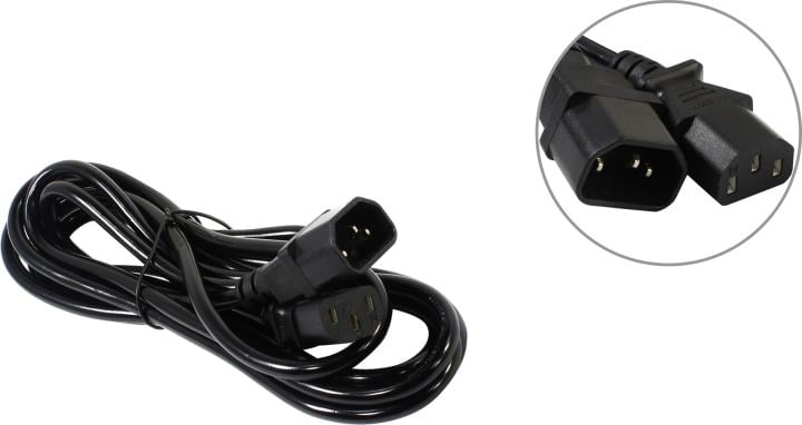 5bites Кабель питания PC110-30A IEC-320-C13 / IEC-320-C14 / 220V / 3G*1.00MM / 10A / CCA / 3M