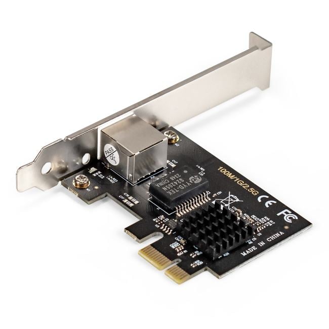 Exegate EX296212RUS Сетевой адаптер ExeGate EXE-251 (PCI-E x1 v2.0, 1xRJ45, UTP 100Mbps/1000Mbps/2.5Gbps RTL8125B)