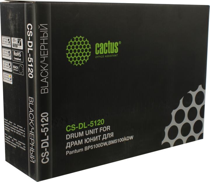 Блок фотобарабана Cactus CS-DL-5120 DL-5120/DL-5120P черный ч/б:30000стр. для BM5100ADN/BM5100ADW/BM5100FDN/BM5100FDW/BP5100DN/BP5100DW Pantum