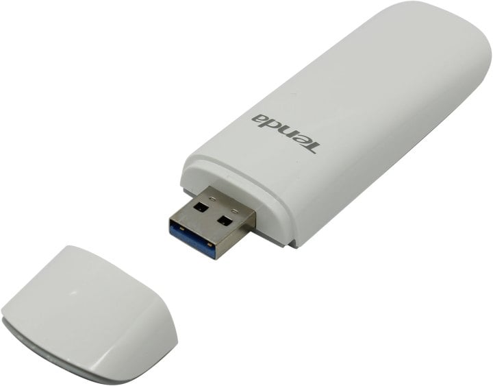 Адаптер беспроводной связи (Wi-Fi) Tenda U12 Двухдиапазонный Wi-Fi адаптер AC1300 2,4/5 ГГц, USB3,0, до 1300 Мбит/с, внутренняя антенна, передатчик 20 dBm