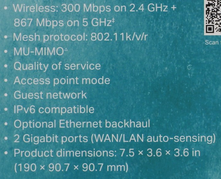 TP-LINK <Deco M4(1-pack)> Mesh Wi-Fi  System  (2UTP  1000Mbps, 802.11a/b/g/n/ac)