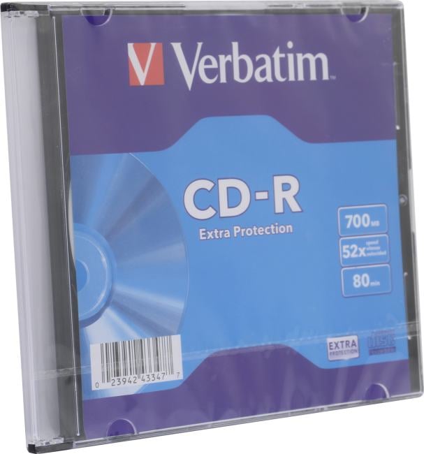 Диск CD-R Verbatim 43347/43415, 700Мб, 52x
