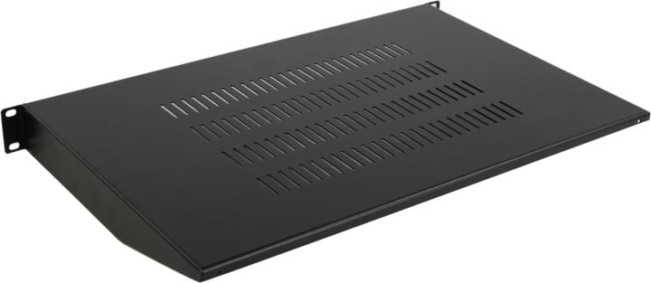 NEOMAX Полка 19"1U, для настенного шкафа, глубина 300мм, цвет черный [NM-SHF-1U45-102-BK]