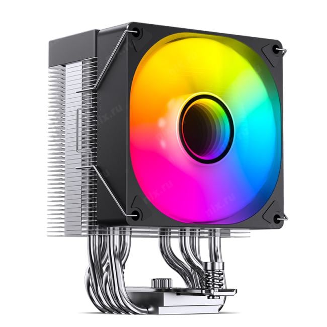 JONSBO <CR-1400 V2 ARGB Black> Cooler (4пин,  115X/1200/1700/AM4/AM5, 22.3-33.8дБ, 800-2200об/мин,Al+тепл.труб)
