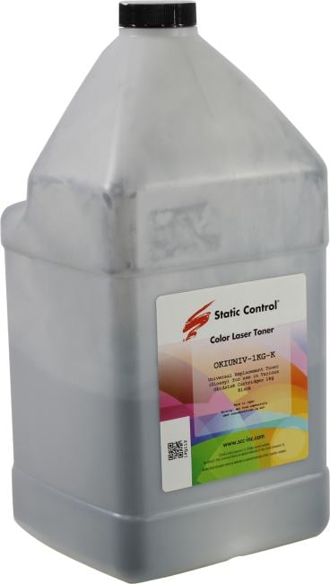 Тонер для принтера Static Control Oki C3300N5500 OKIUNIV-1KG-K черный (флакон 1000гр)