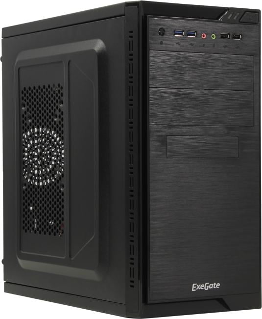 Корпус Minitower ExeGate QA-412U (mATX ext. 2x5.25" 1x3.5" int. 2x3.5" 1x2.5" 2xUSB 2.0 + 2xUSB 3.0)