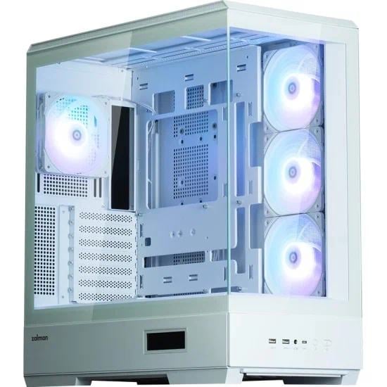 Miditower ZALMAN <P50 DS White> ATX без  БП, с окном