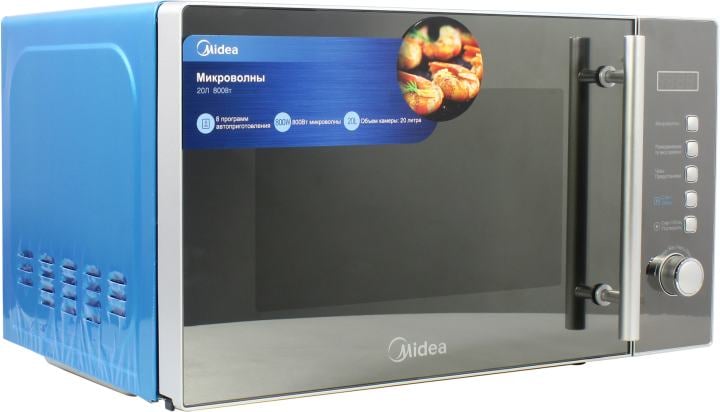 Midea <AM820CMF> Микроволновая  печь (800Вт, 20л)