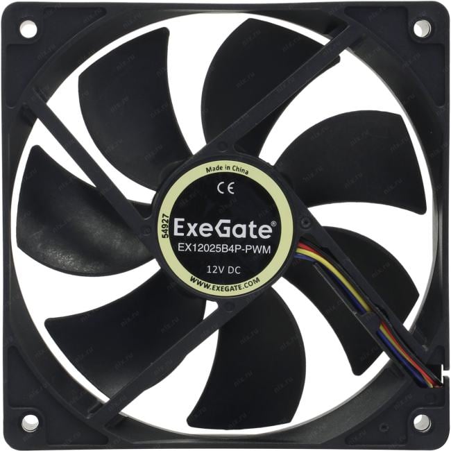 Вентилятор ExeGate EX283391RUS, 120×120×25мм, 4-pin PWM
