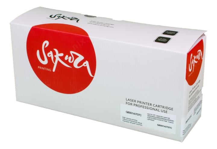 Картридж лазерный Sakura Q6001A/707C для LaserJet 1600/2600n/2605/2605dn/2605dtn/CM1015MFP/CM1017MF, Canon LBP5000, синий, 2000 к.