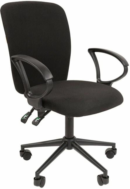 7111813 Офисное кресло Chairman 9801 Россия  ткань  С-3  черный Black
