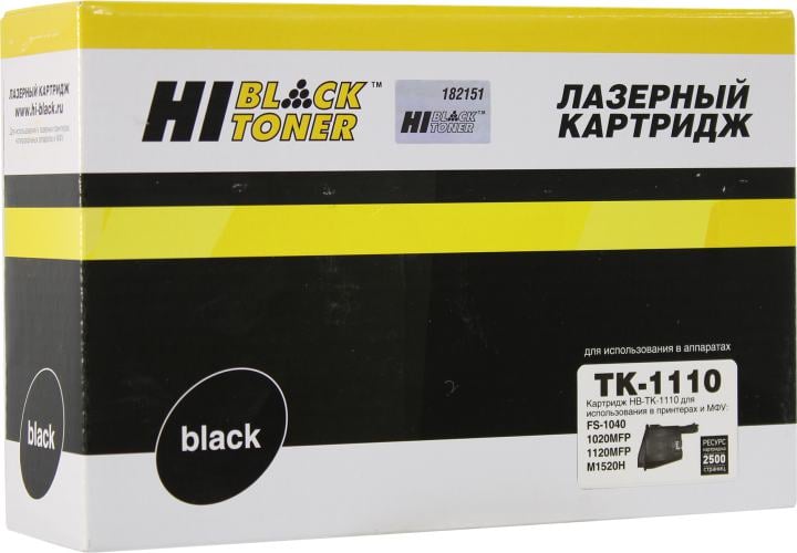 Тонер-картридж Hi-Black HB-TK-1110, для Kyocera FS-1040/1020MFP/1120MFP, 2,5K