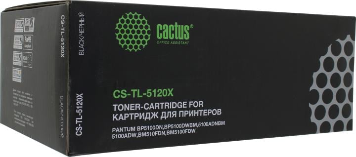 Картридж лазерный Cactus CS-TL-5120X TL-5120X/TL-5120XP черный (15000стр.) для Pantum BM5100ADN/BM5100ADW/BM5100FDN/BM5100FDW/BP5100DN/BP5100DW