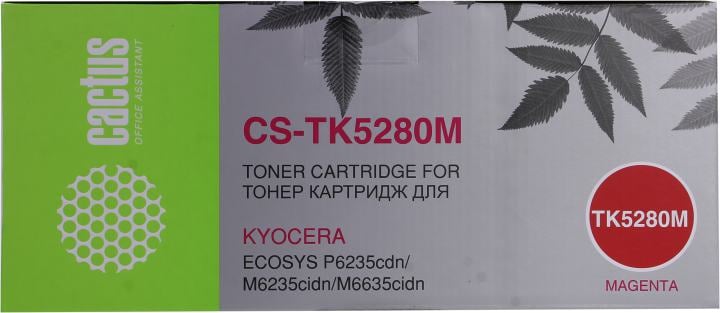 Картридж Cactus CS-TK5280M Magenta для  Kyocera Ecosys P6235cdn/M6235cidn/M6635cidn