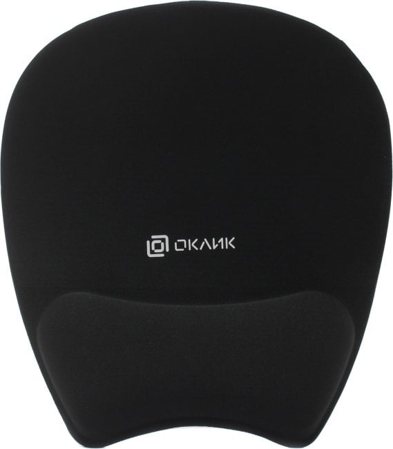 Oklick <OK-RG0580-BK> Коврик для мыши с гелевой подушкой под  запястье  <1088644>