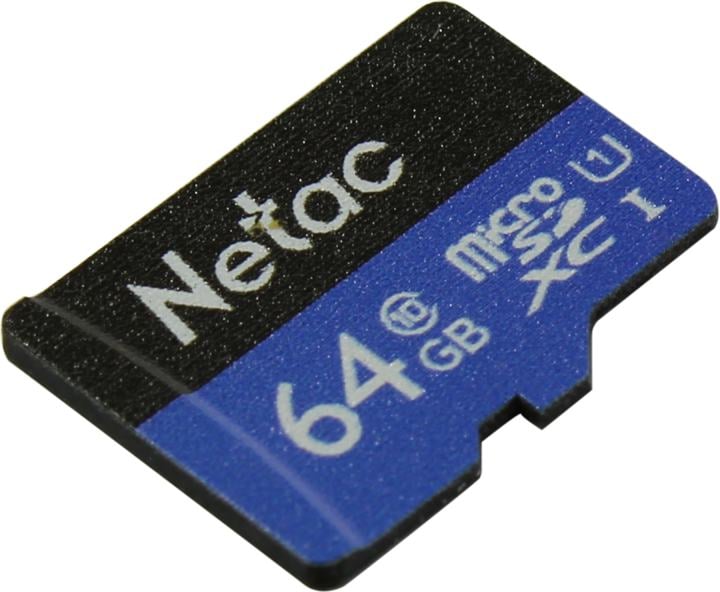 Netac <NT02P500STN-064G-S> microSDXC Memory Card  64Gb UHS-I U1