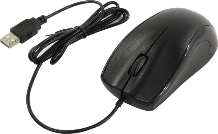 OKLICK Optical Mouse (185M) (Black)  (RTL)  USB 3btn+Roll  (945606)
