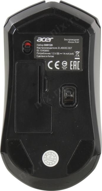 Acer OKR120 <ZL.KBDEE.007> (Кл-ра, М/Мед, FM, USB+Мышь 4кн,  Roll,  FM,USB)