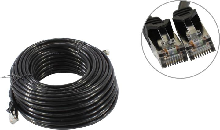 5bites Кабель FS5500-025APE FTP / SOLID / 5E / CCAG / PE / BLACK / OUTDOOR / 25M