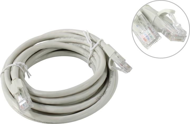 Vention <IBEHI> Patch Cord UTP кат.6  3м,  серый