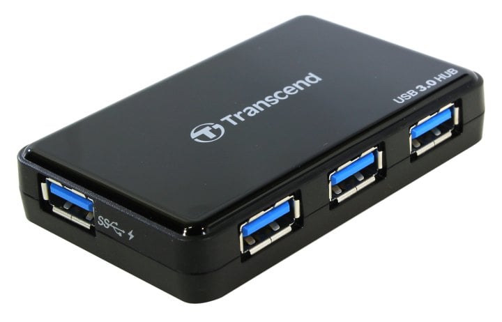USB разветвитель Transcend TS-HUB3K, 4xUSB 3.0, черный (TS-HUB3K)