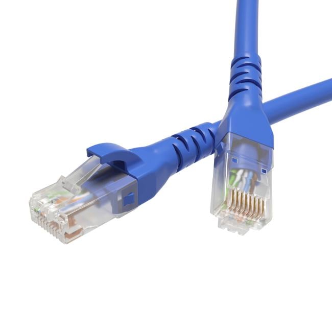 Кабель патч-корд U/UTP 5e кат. 2м. DKC RN5EUU4520BL  LSZH,  синий,  "RAM telecom"