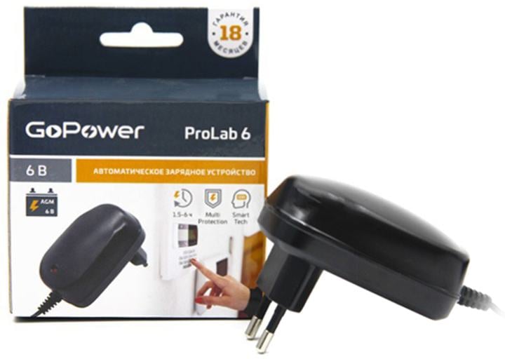 GoPower 00-00015354 З/У для свинцово-кислотных аккумуляторов 6V GoPower  ProLab  6  1.0A (1/100)