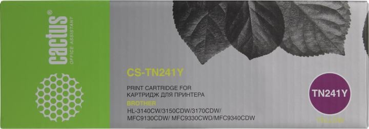 Картридж Cactus CS-TN241Y  Yellow  для Brother  HL-3140CW,3150CDW,3170CDW,MFC9130CDW,9330CDW,9340CDW