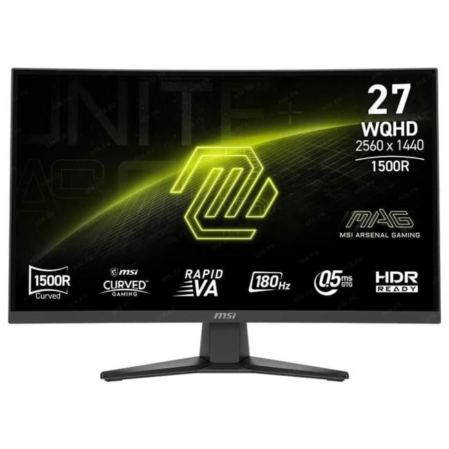 27" ЖК монитор MSI MAG 275CQF E18 (Curved LCD,  2560x1440, HDMI, DP)
