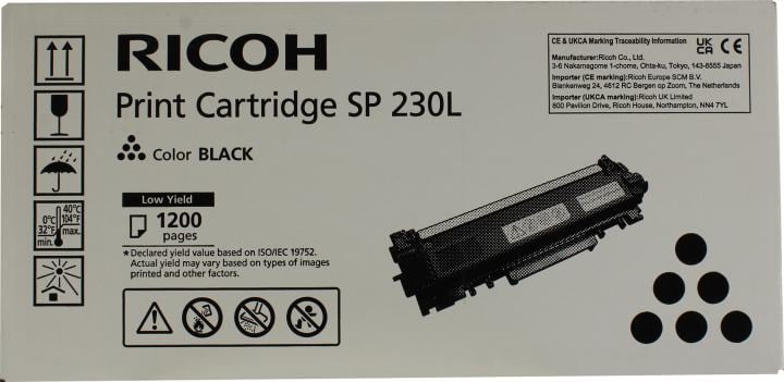Тонер-картридж Ricoh <408295> Black  SP  230L