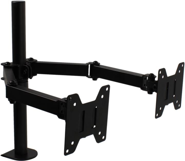 Кронштейн Wize WDM2-32, для двух мониторов 14"-32", VESA 75x75/100x100, настольный