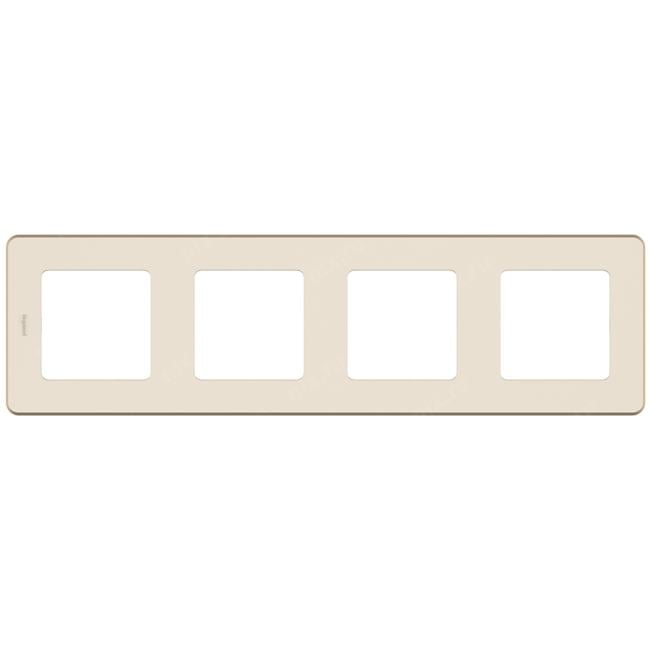 Legrand 673961 Рамка 4 поста  INSPIRIA  слоновая  кость (673961)
