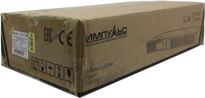 UPS 500VA ИМПУЛЬС  <СЛИМ 500> <SL50101>