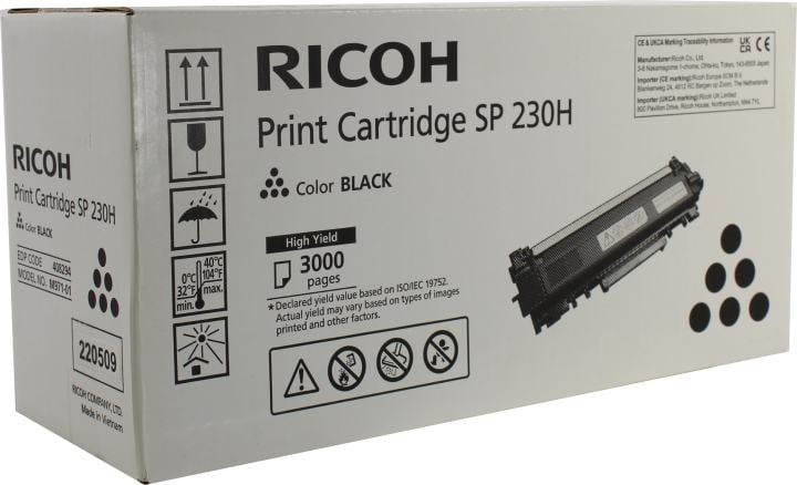 Тонер-картридж Ricoh <408294>  Black SP 230H
