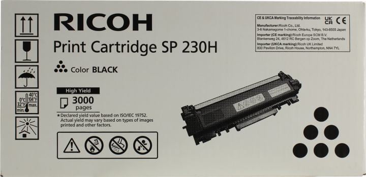 Тонер-картридж Ricoh <408294>  Black SP 230H