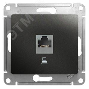 Розетка Schneider Electric GSL000781K, RJ45, кат.5E, антрацит