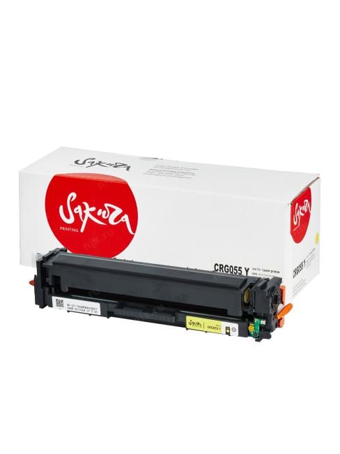 SACRG055Y Картридж SAKURA CRG055Y для Canon i-SENSYS LBP663, LBP664, MF742, MF744, MF746, желтый,  2  100к.