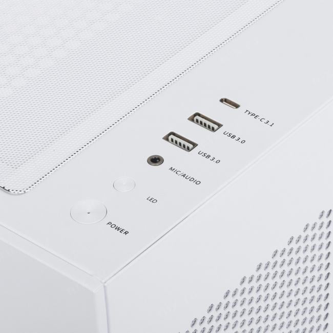C3T500 ARGB WH PcCooler  Корпус без блока питания/ Case PCCooler , Midi-Tower, TG, 6x120mm ARGB, 1xUSB-C 3.1  +  2xUSB-A
