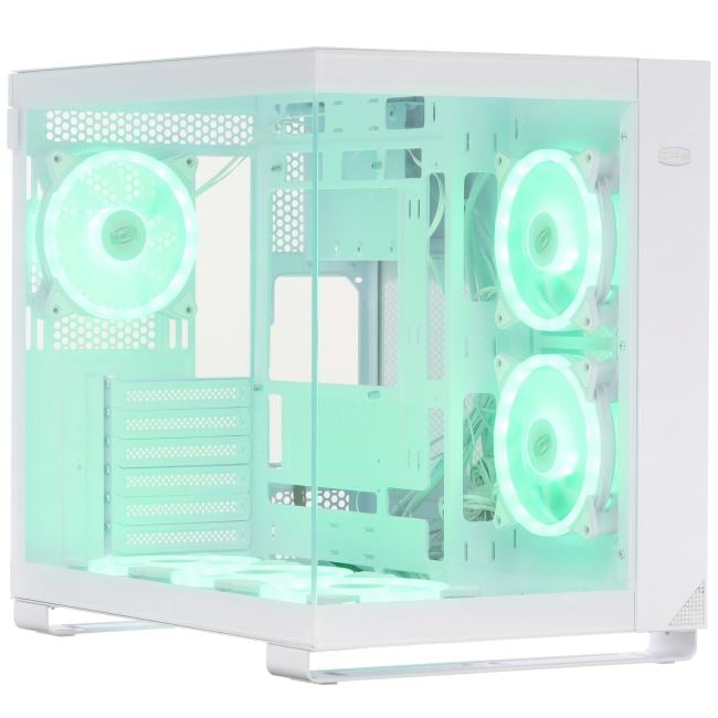 C3T500 ARGB WH PcCooler  Корпус без блока питания/ Case PCCooler , Midi-Tower, TG, 6x120mm ARGB, 1xUSB-C 3.1  +  2xUSB-A