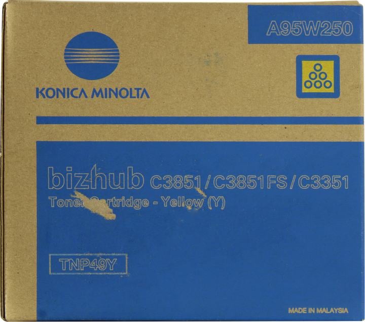 Тонер-картридж KONICA MINOLTA <A95W250> TNP49Y  Yellow  для  bizhub C3351/C3851