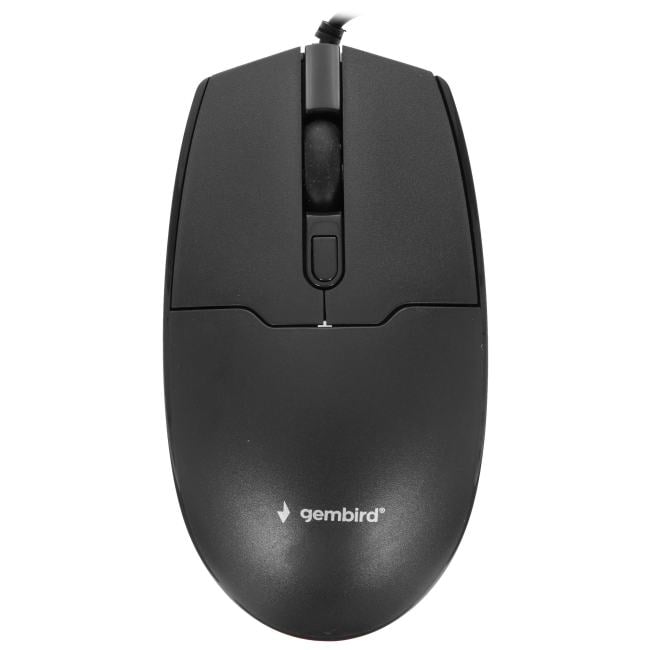 Мышь Gembird MOP-430, USB, 3 кнопки, 1600 DPI, черный
