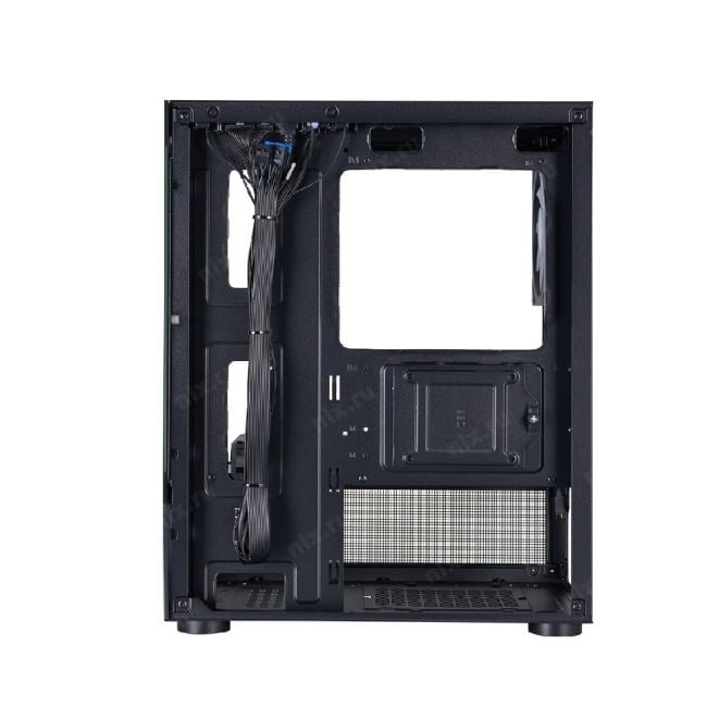 Корпус для ПК 1STPLAYER - Mi2-A ARGB, mITX, mATX, 1х2.5", 1х3.5", 1xUSB2.0, 1xUSB3.0, Mini Tower, без БП, цвет чёрный, Mi2-A-BK-2FC7R-1FC7